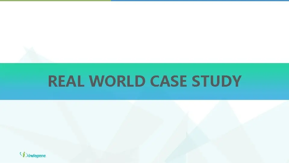 REAL WORLD CASE STUDY RealWorld Case Study 1